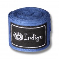 Бинт боксёрский INDIGO х/б, нейлон 1115 4,0 м Синий